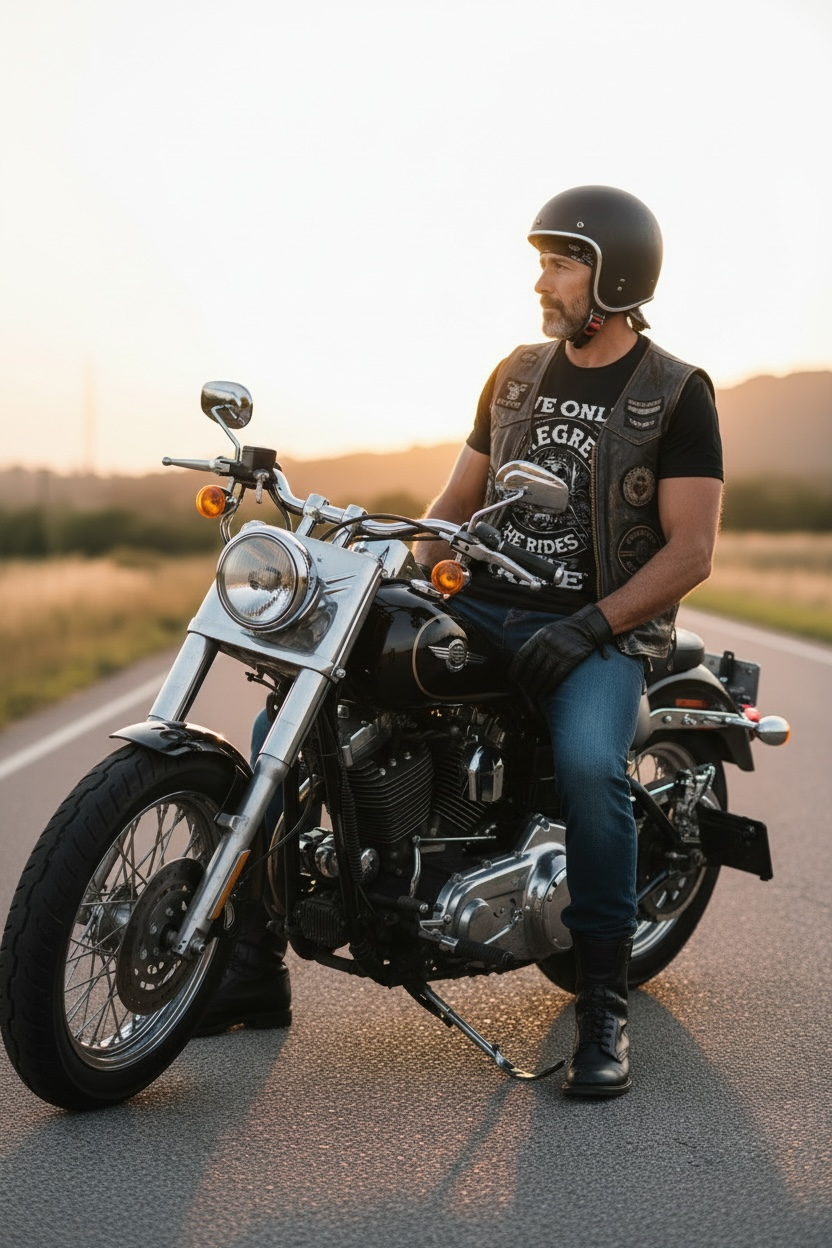“We Only Regret The Rides We Didn’t Take” Biker Shirt  Skull Motorcycle Graphic Tee