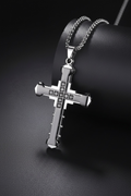 Midnight Valor Cross Necklace